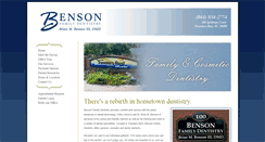 Desktop Screenshot of bensonfamilydentistrysc.com